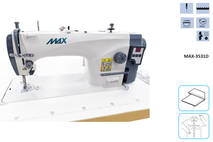 Max MAX-3531D Düz Makine Mekanik
